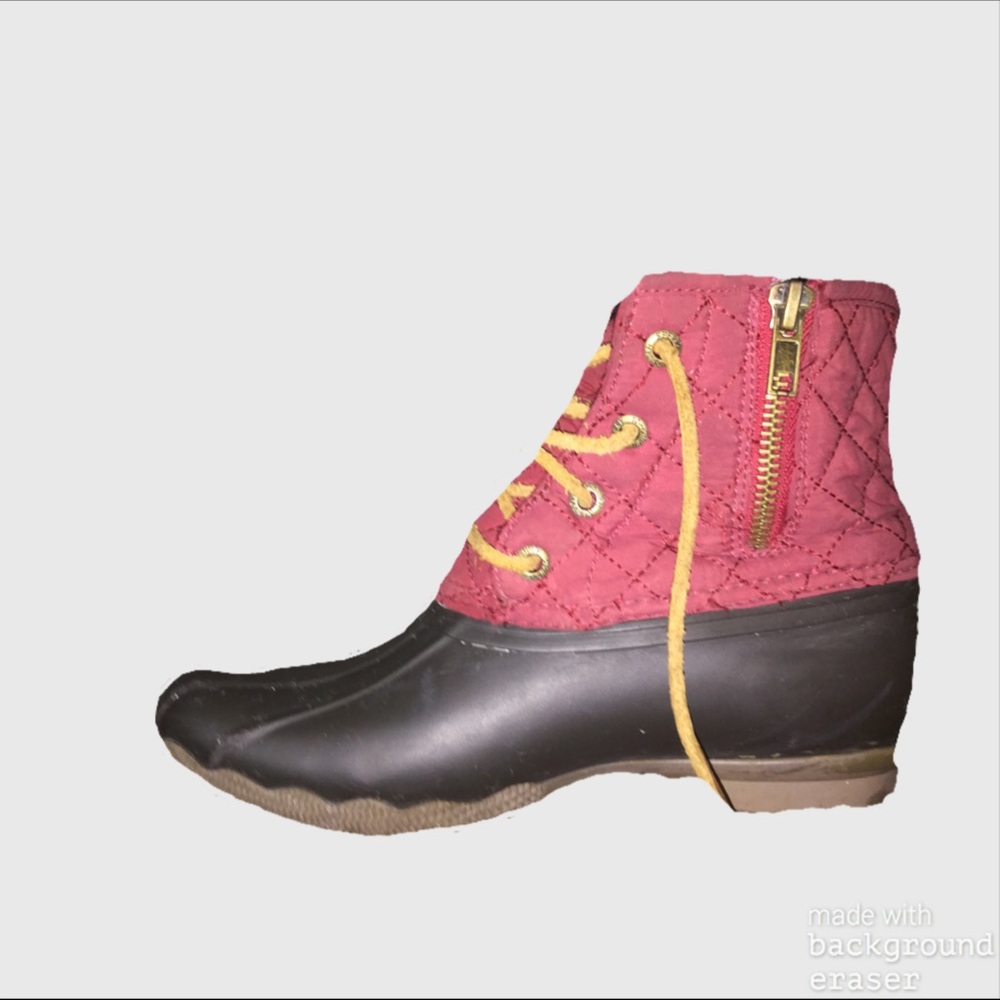 Maroon SPERRY Top-Siders